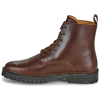 Selected SLHRICKY LEATHER LACE-UP BOOT Marrón