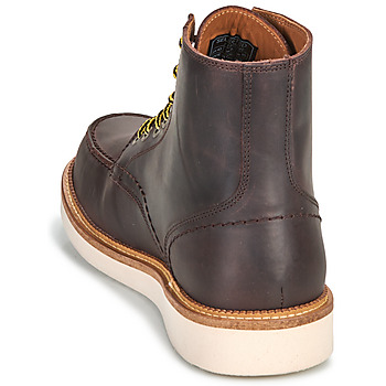 Selected SLHTEO NEW LEATHER MOC-TOE BOOT Marrón