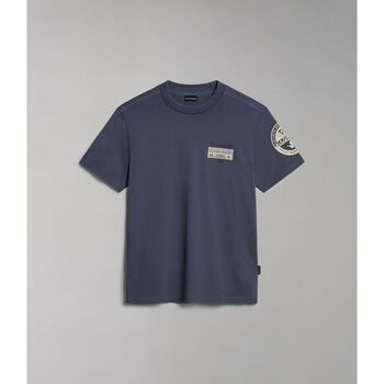 textil Hombre Tops y Camisetas Napapijri S-AMUNDSEN NP0A4H6B-B4D BLU GRISAIL Azul