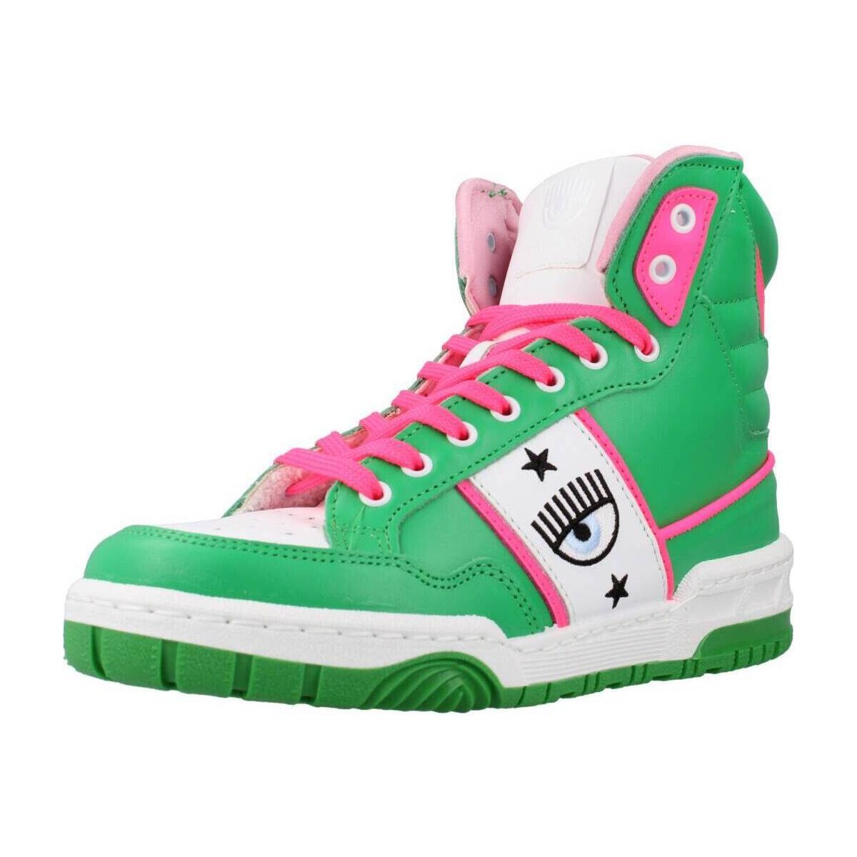Zapatos Mujer Deportivas Moda Chiara Ferragni CF-1 HIGH Verde