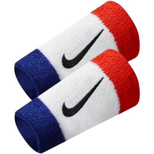 Accesorios Complemento para deporte Nike Swoosh Double Wide Wristbands Blanco