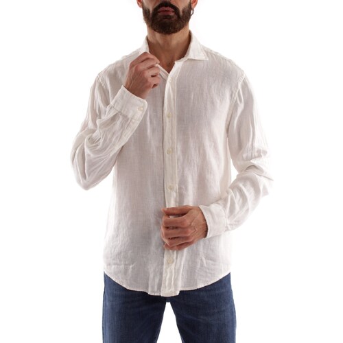 textil Hombre Camisas manga larga Roy Rogers P23RVU099CB731204 Blanco
