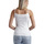 textil Mujer Tops / Blusas Admas Camiseta de tirantes Escote Lentejuelas Blanco