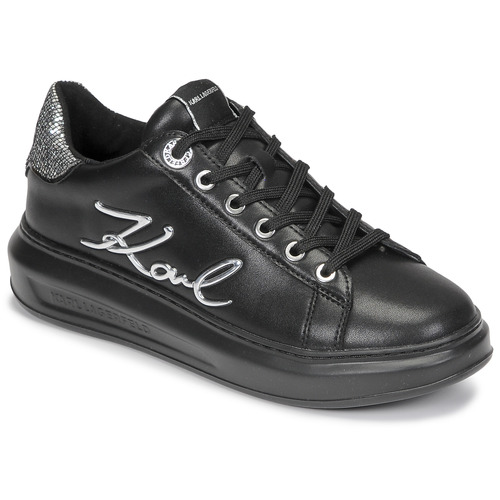 Zapatos Mujer Zapatillas bajas Karl Lagerfeld KAPRI Signia Lace Lthr Negro / Plata