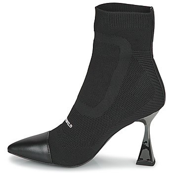 Karl Lagerfeld DEBUT Mix Knit Ankle Boot Negro