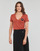 textil Mujer Camisetas manga corta Ikks BX10385 Rojo