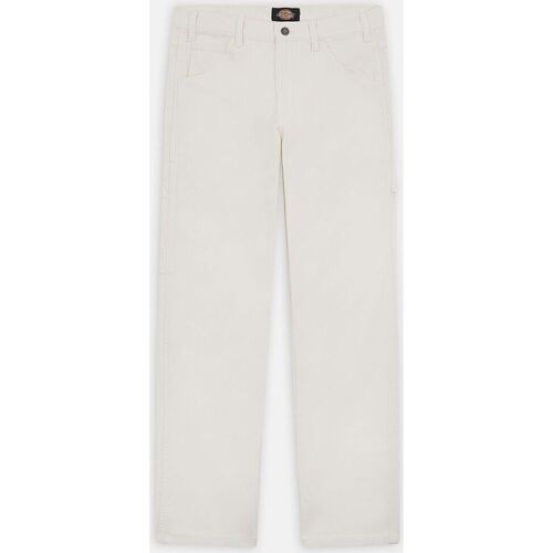 textil Hombre Pantalones Dickies DUCK CARPENTER DK0A4XIF-C43 CLOUD Blanco