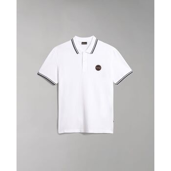 textil Hombre Tops y Camisetas Napapijri E-MACAS NP0A4H5Z-002 BRIGHT WHITE Blanco