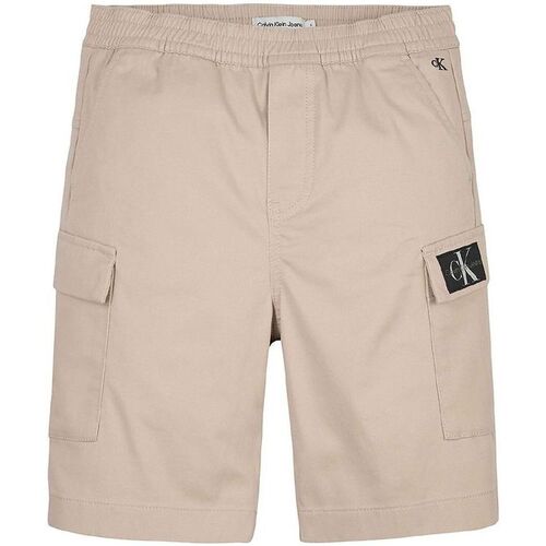 textil Niño Shorts / Bermudas Calvin Klein Jeans IB0IB01608 CARGO SHORTS-ACI BEIGE Beige