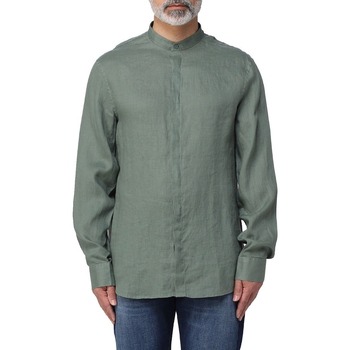 textil Hombre Camisas manga larga EAX 8NZC66ZNCFZ Verde