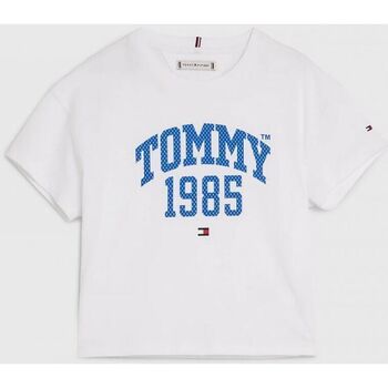 textil Niño Tops y Camisetas Tommy Hilfiger KG0KG07257-YBR WHITE Blanco