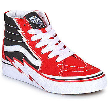Zapatos Niño Zapatillas altas Vans SK8-Hi Bolt Negro / Rojo