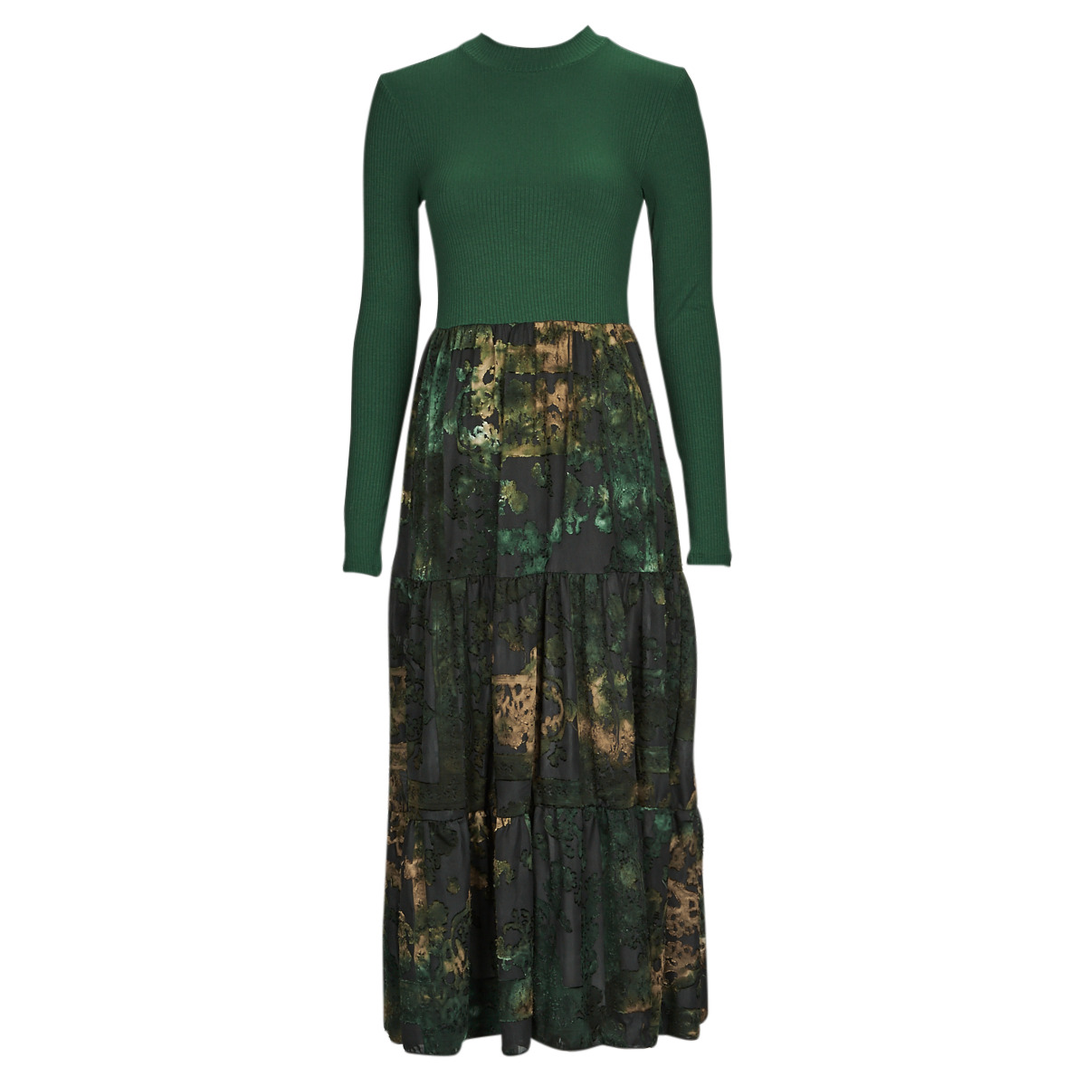 textil Mujer Vestidos largos Desigual LENA Verde / Multicolor
