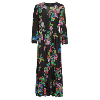 textil Mujer Vestidos largos Desigual POPPY - LACROIX Negro / Multicolor