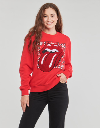 textil Mujer Sudaderas Desigual THE ROLLING STONES RED Rojo