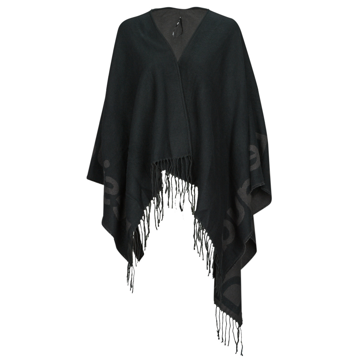 Accesorios textil Mujer Bufanda Desigual LOGO PARIS Negro / Gris