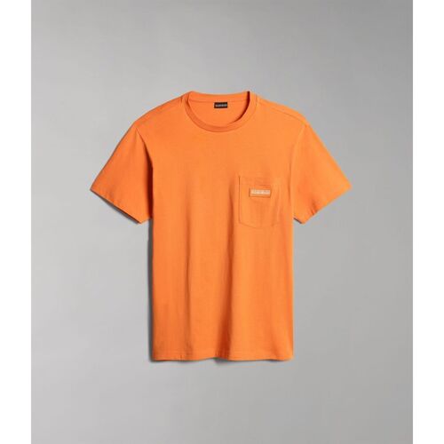 textil Hombre Tops y Camisetas Napapijri S-MORGEZ NP0A4GBP-A1X ORANG AMBER Naranja