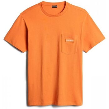 textil Hombre Tops y Camisetas Napapijri S-MORGEZ NP0A4GBP-A1X ORANG AMBER Naranja