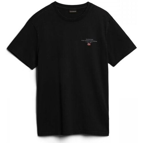 textil Hombre Tops y Camisetas Napapijri SELBAS NP0A4GBQ-041 BLACK Negro