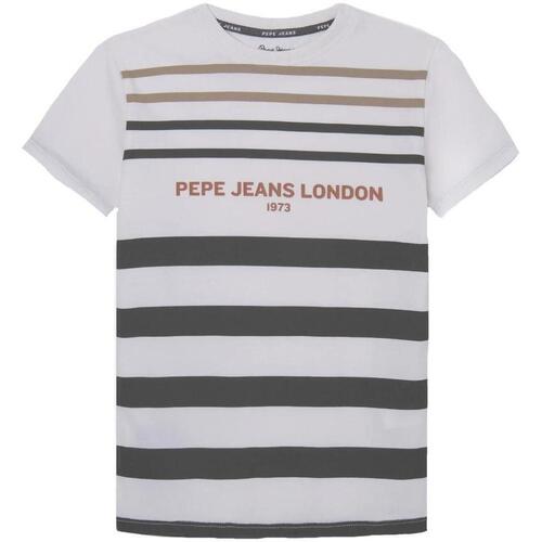 textil Niño Camisetas manga corta Pepe jeans PB503527 803 Blanco
