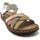 Zapatos Mujer Sandalias Walk & Fly SANDALIA WALK & FLY 3861-43170 PIEL GRIS-MULTI Gris