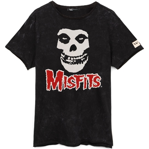 textil Camisetas manga larga Misfits NS6637 Negro