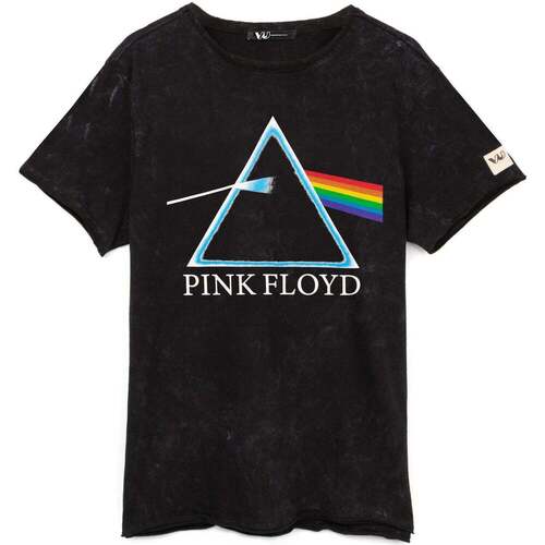 textil Camisetas manga larga Pink Floyd NS6673 Negro