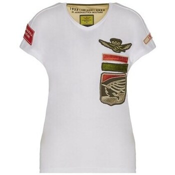 textil Mujer Camisetas manga corta Aeronautica Militare TS2060DJ51073009 Blanco