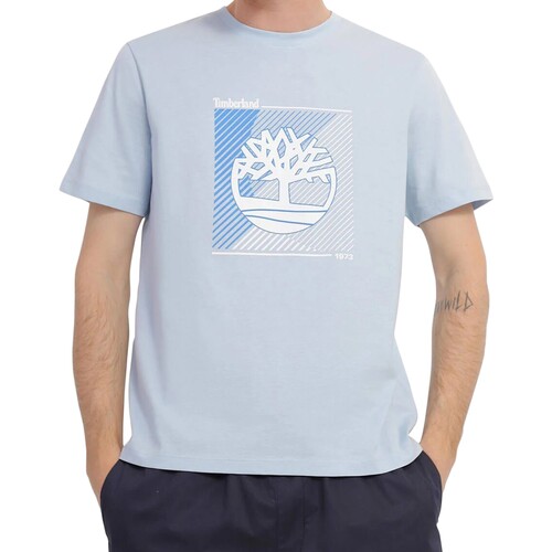 textil Hombre Camisetas manga corta Timberland 212171 Azul