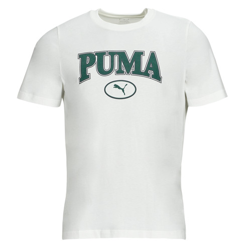 Camiseta Fitness Puma Hombre Blanco Algodón Manga Corta