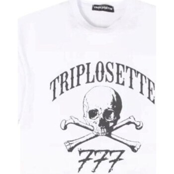 textil Hombre Camisetas manga corta Triplosette 777 TRSM447 Blanco