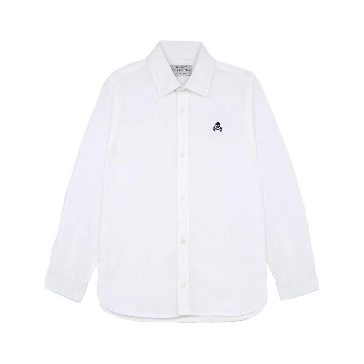 textil Niño Camisas manga larga Scalpers 32453 WHITE Blanco