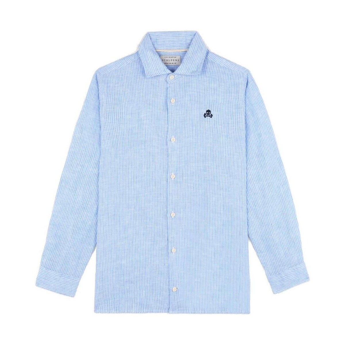 textil Niño Camisas manga larga Scalpers 37407 SKYBLUE Azul