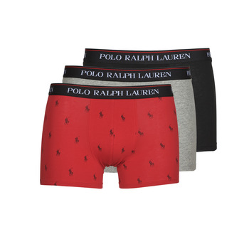 Ropa interior Hombre Boxer Polo Ralph Lauren CLSSIC TRUNK 3 PACK Gris / Rojo / Negro