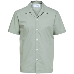 textil Hombre Camisas manga larga Selected Regmeo - Seagrass Verde