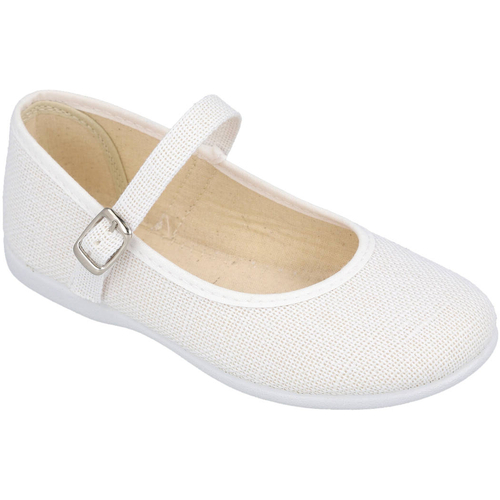 Zapatos Mujer Bailarinas-manoletinas L&R Shoes MD790 Blanco