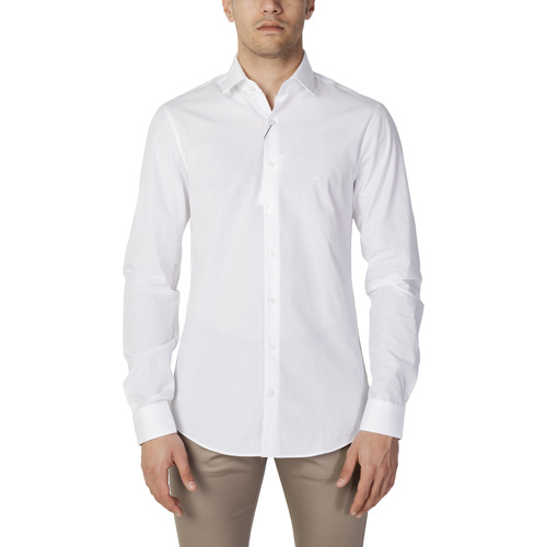 textil Hombre Camisas manga larga Calvin Klein Jeans K10K103025 Blanco