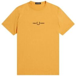textil Hombre Camisetas manga corta Fred Perry CAMISETA EMBROIDERED  HOMBRE Amarillo