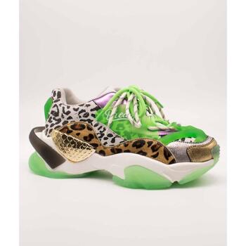 Zapatos Mujer Deportivas Moda Exé Shoes XY166-2 Silver Green Gris