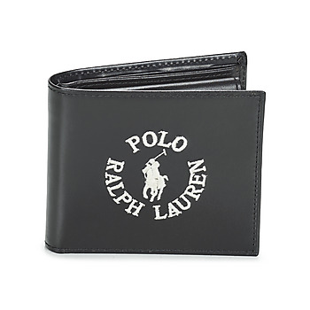 Bolsos Cartera Polo Ralph Lauren BLFLD W/COIN-WALLET-MEDIUM Negro / Negro-multi / Pony