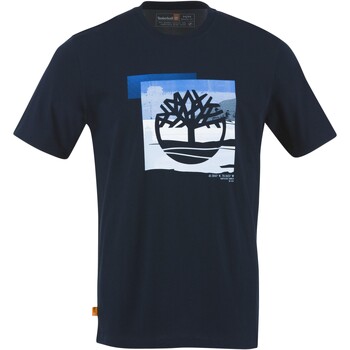 textil Hombre Camisetas manga corta Timberland 213102 Azul