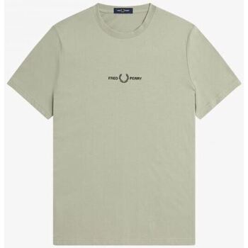 textil Hombre Camisetas manga corta Fred Perry CAMISETA EMBROIDERED  HOMBRE Beige