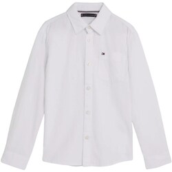 textil Niño Camisas manga larga Tommy Hilfiger KB0KB08142 Blanco