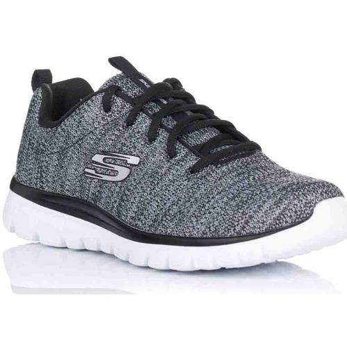 Zapatos Mujer Fitness / Training Skechers 12614 BKW Gris