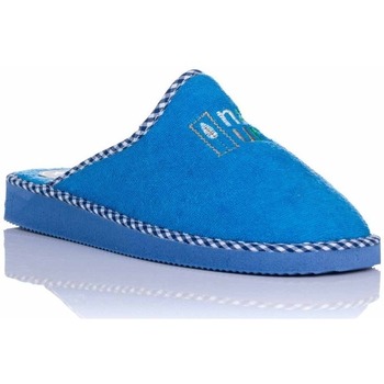 Zapatos Mujer Pantuflas Ruiz Y Gallego 2602 RIZO Azul