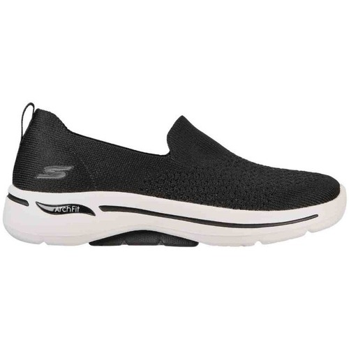 Zapatos Mujer Slip on Skechers 124418 BKW Negro