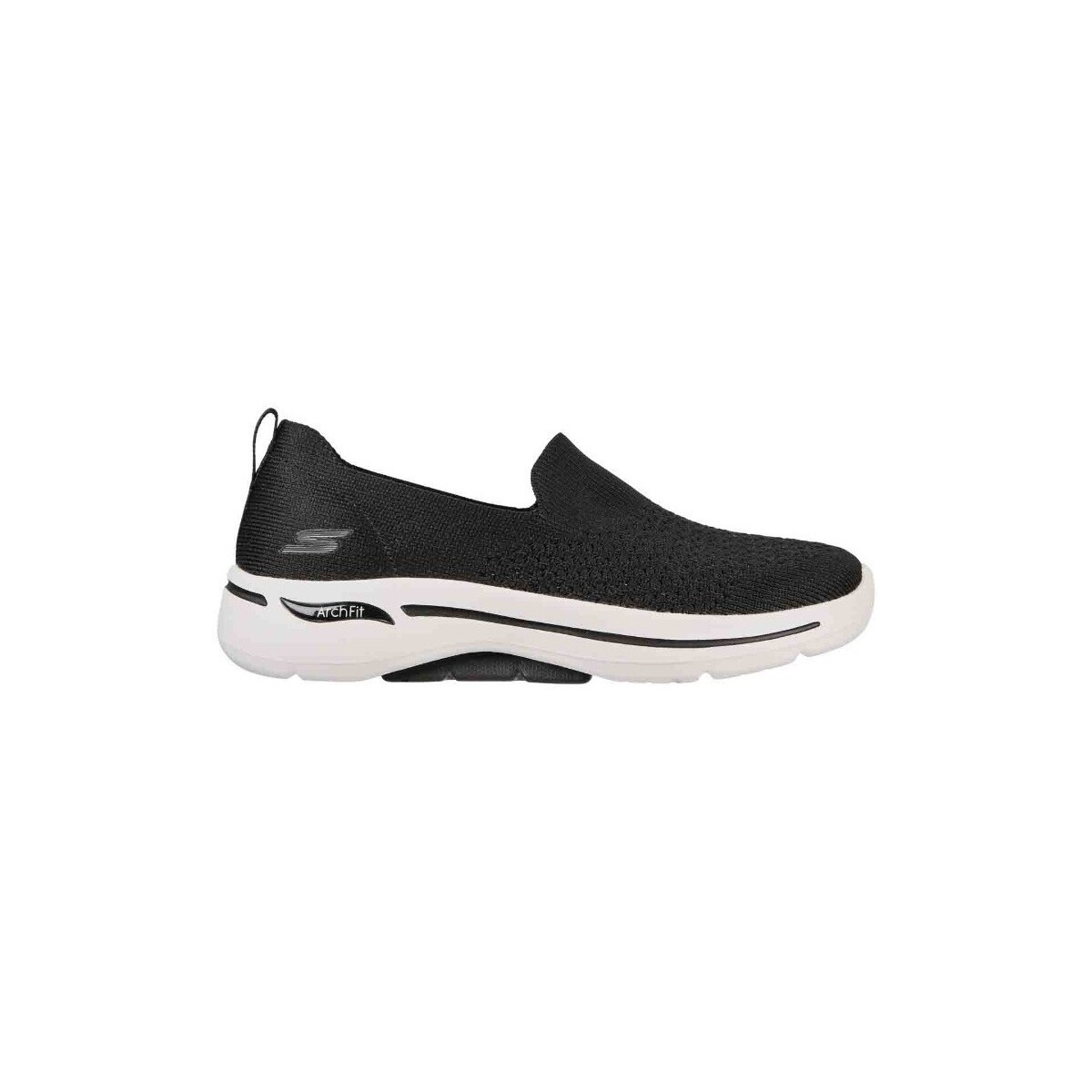 Zapatos Mujer Slip on Skechers 124418 BKW Negro