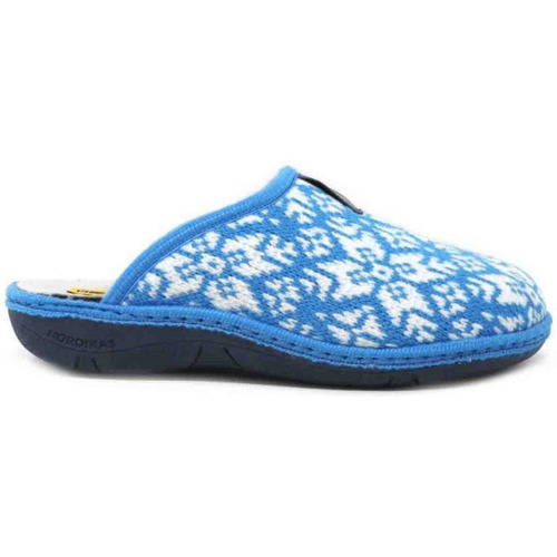 Zapatos Mujer Pantuflas Nordikas 1718 COPOS Azul