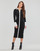 textil Mujer Vestidos largos Karl Lagerfeld LSLV POLO DRESS Negro / Blanco