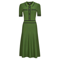 textil Mujer Vestidos largos Karl Lagerfeld S SLV KNIT DRESS Verde / Negro